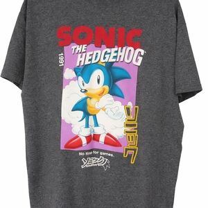 Sonic the Hedgehog Gray Graphic Tee